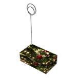 Christmas Tree I Holiday Pretty Green and Red Table Number Holder