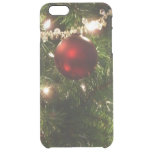 Christmas Tree I Holiday Pretty Green and Red Clear iPhone 6 Plus Case