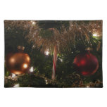 Christmas Tree II Holiday Red and Gold Cloth Placemat
