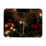Christmas Tree II Holiday Red and Gold Magnet