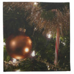Christmas Tree II Holiday Red and Gold Napkin