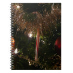 Christmas Tree II Holiday Red and Gold Notebook