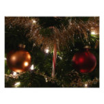 Christmas Tree II Holiday Red and Gold Photo Print