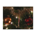 Christmas Tree II Holiday Red and Gold Postcard
