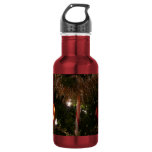 Christmas Tree II Holiday Red and Gold Stainless Steel Water Bottle
