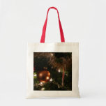 Christmas Tree II Holiday Red and Gold Tote Bag