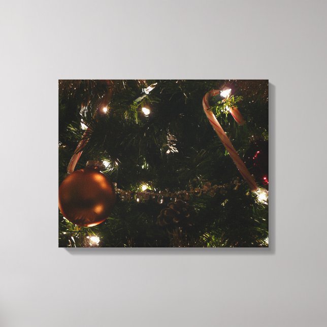 Christmas Tree III Holiday Scene Canvas Print (Front)