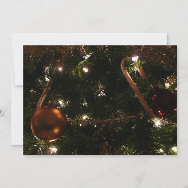 Christmas Tree III Holiday Scene Card (Front)