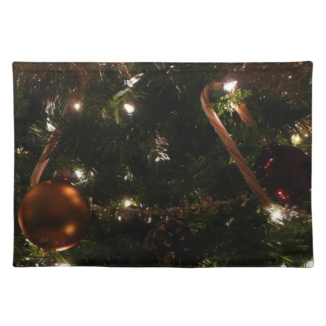 Christmas Tree III Holiday Scene Cloth Placemat (Front)
