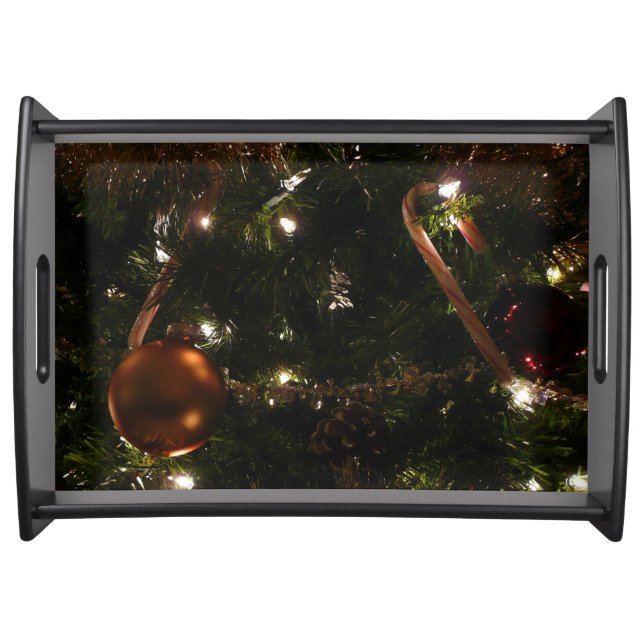 Christmas Tree III Holiday Scene Serving Tray (Front)