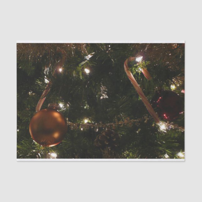 Christmas Tree III Holiday Scene Tissue Paper (Front)