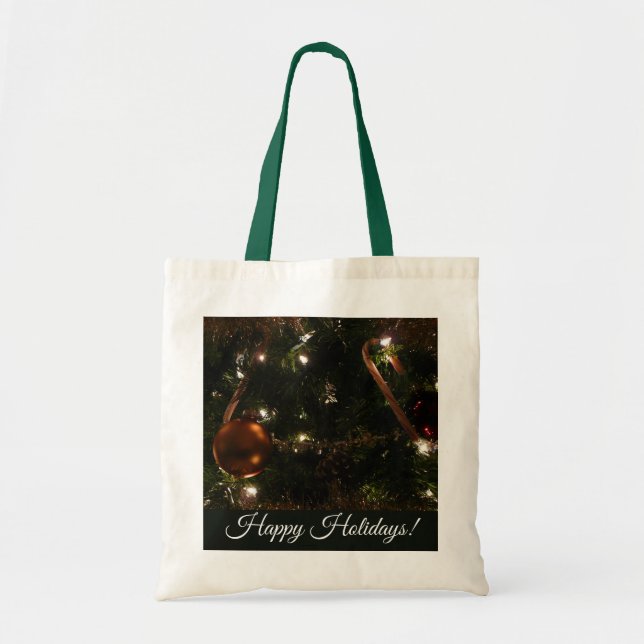 Christmas Tree III Holiday Scene Tote Bag (Front)