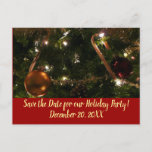 Christmas Tree III Save the Date Announcement Postcard