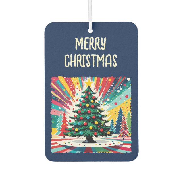 Christmas Tree in abstract art 39 - Fan Fun Air Freshener (Front)