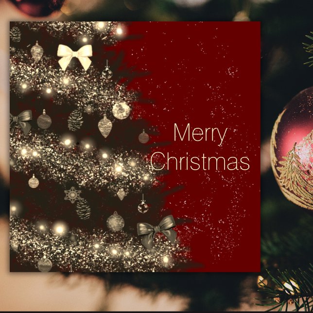 Christmas tree in sepia and red (Creator Uploaded)