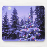 Christmas Tree In The Forest Mouse Pad at Zazzle