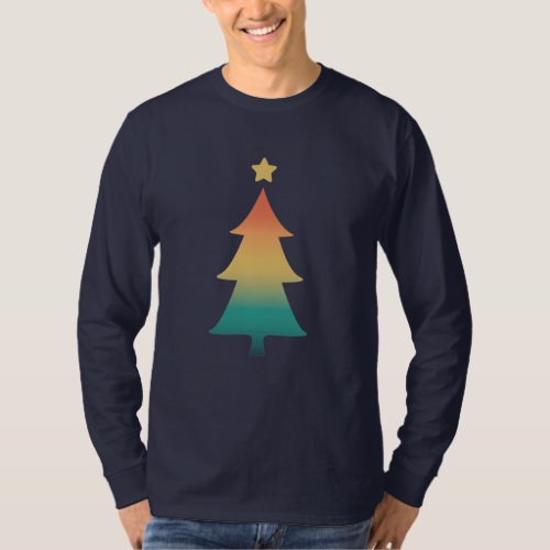 Christmas tree in twilight T_Shirt