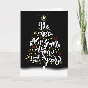 Christmas Tree Inspirational Quote Card