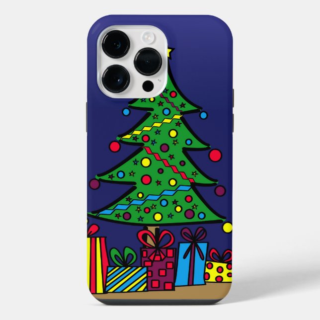 Christmas tree iphone case (Back)