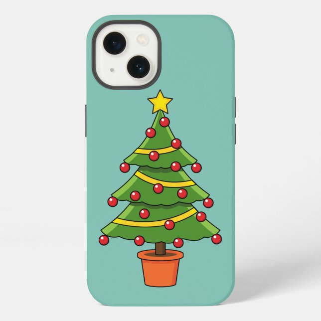 Christmas Tree Iphone Case (Back)