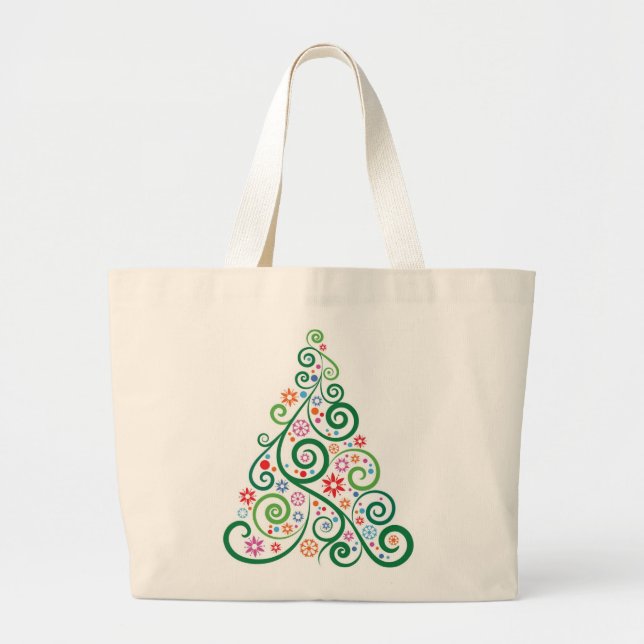 Christmas Tree Jumbo Tote (Front)
