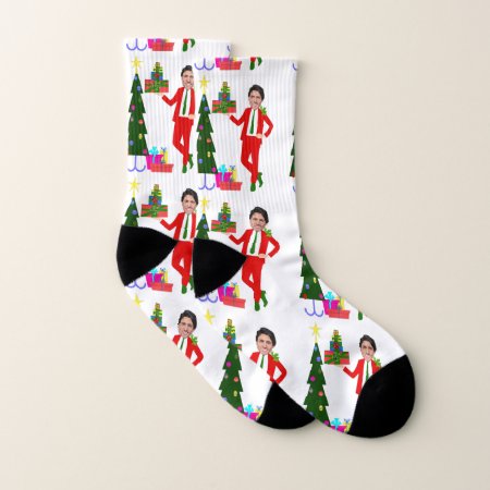 Christmas Tree Justin Trudeau Socks