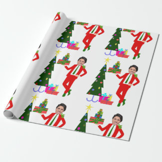 christmas tree justin trudeau wrapping paper