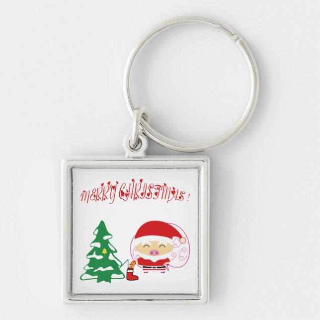Christmas tree keychain (Front)