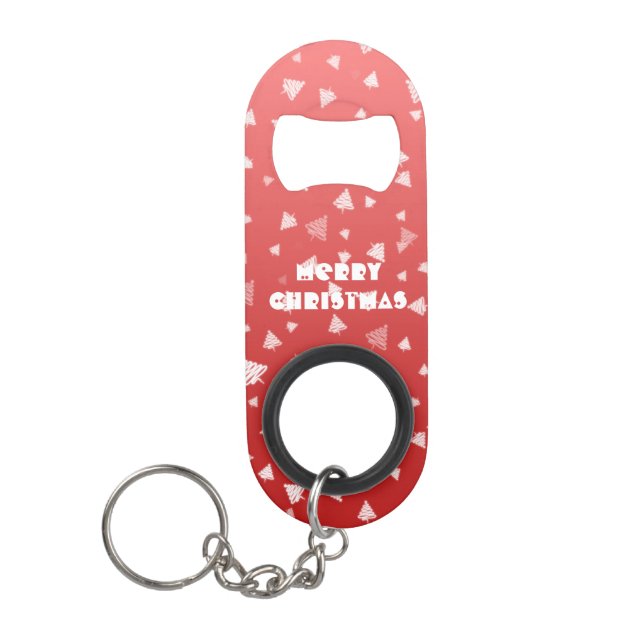 Christmas Tree Keychain Bottle Opener (Front)