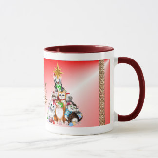 Christmas Tree Kittens Mug