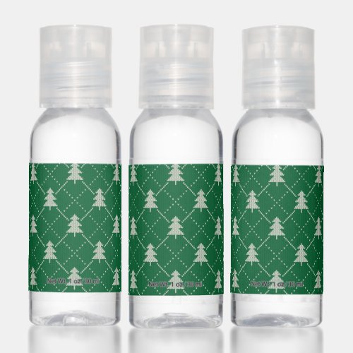 Christmas Tree Knit Pattern Hand Sanitizer