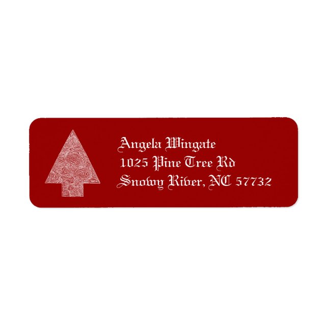 Christmas Tree Label (Front)
