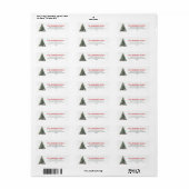 Christmas Tree Label (Full Sheet)
