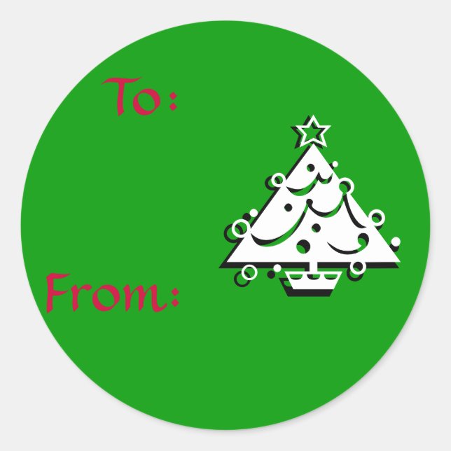 Christmas Tree Label (Front)