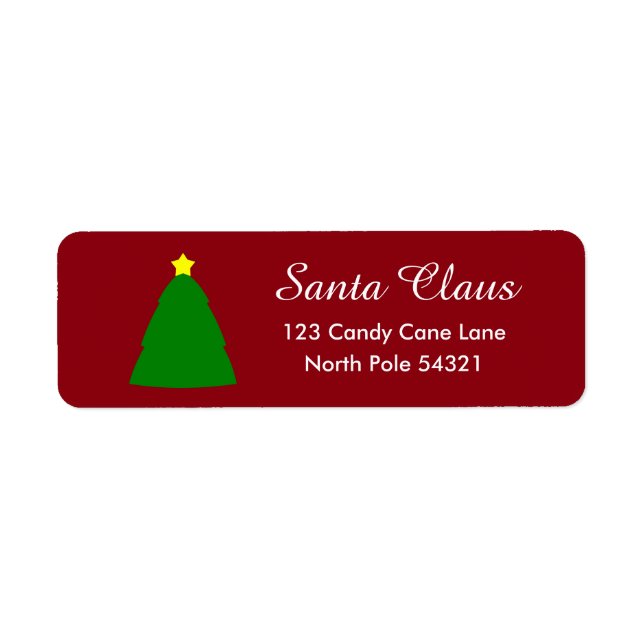Christmas Tree Lable Label (Front)
