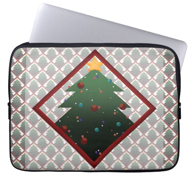 Christmas Tree Laptop Sleeve (Front)
