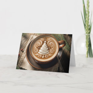 Christmas Tree Latte Holiday Card
