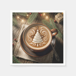 Christmas Tree Latte Napkins