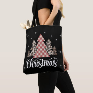 Christmas Tree Leopard Funny Xmas Holiday  Tote Bag