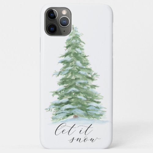 Christmas Tree Let it snow iPhone 11 Pro Max Case