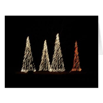 Christmas Tree Lights Big Card by erinphotodesign at Zazzle