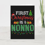 Christmas Tree Lights Decor Funny First Christmas  Card