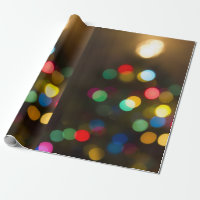 Christmas Tree Lights Holiday Gift Wrap