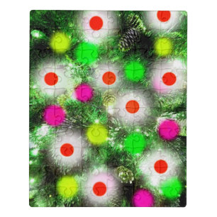 Christmas tree lights jigsaw puzzle