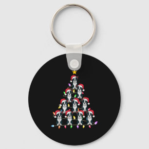 Christmas Tree Lights Men Women Santa Boston Terri Keychain