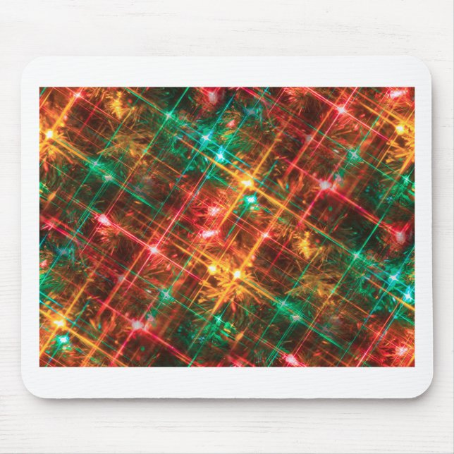 christmas tree lights mouse pad (Front)