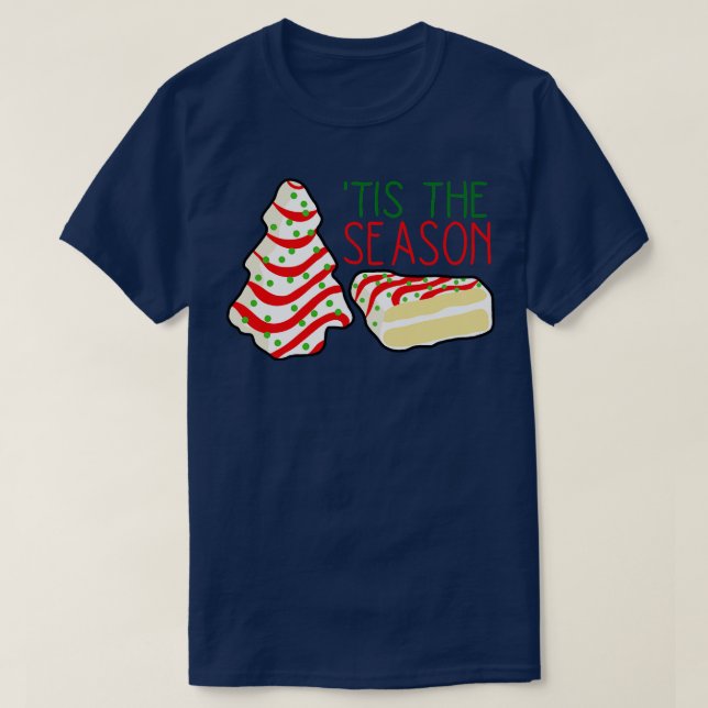 Christmas Tree Little Debbie Cake  T-Shirt (Design Front)