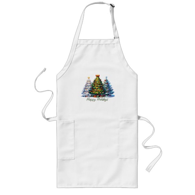 Christmas tree  long apron (Front)