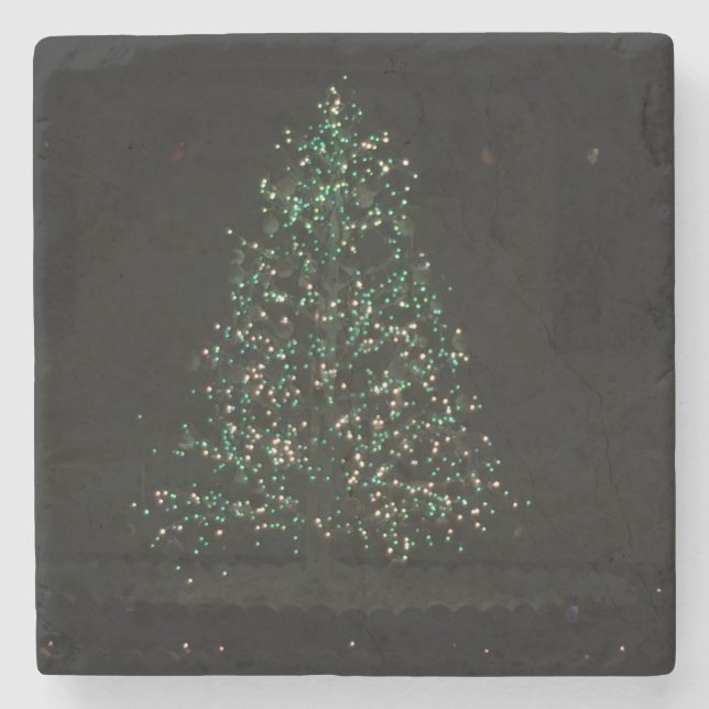 Christmas Tree Magic Stone Coaster (Front)