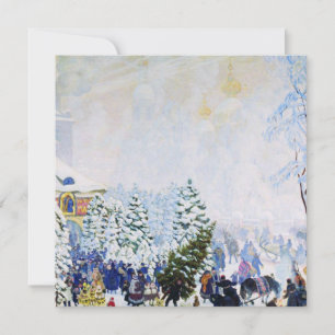 Christmas Tree Market in Russia (Boris Kustodiev) Card
